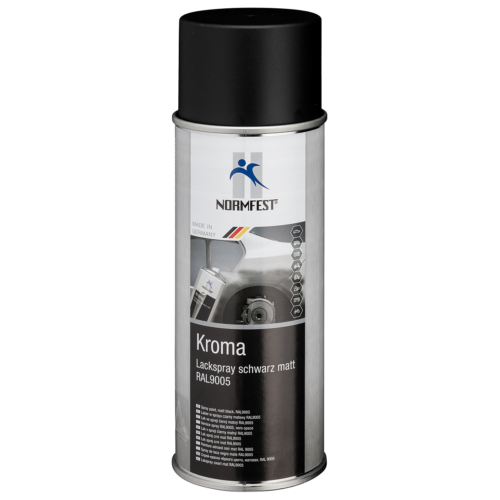 Lackspray Kroma schwarz matt RAL 9005 400ml