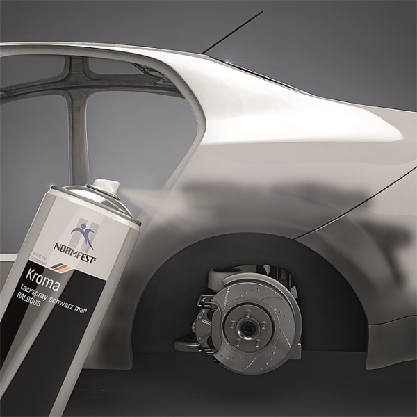 Lackspray matt Kroma1 Lackspray Kroma schwarz matt RAL 9005 400ml